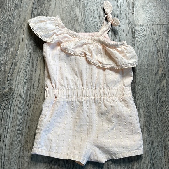 Catherine Malandrino Mini Asymmetrical Gold and Pink One Piece, size 2T - Picture 6 of 6